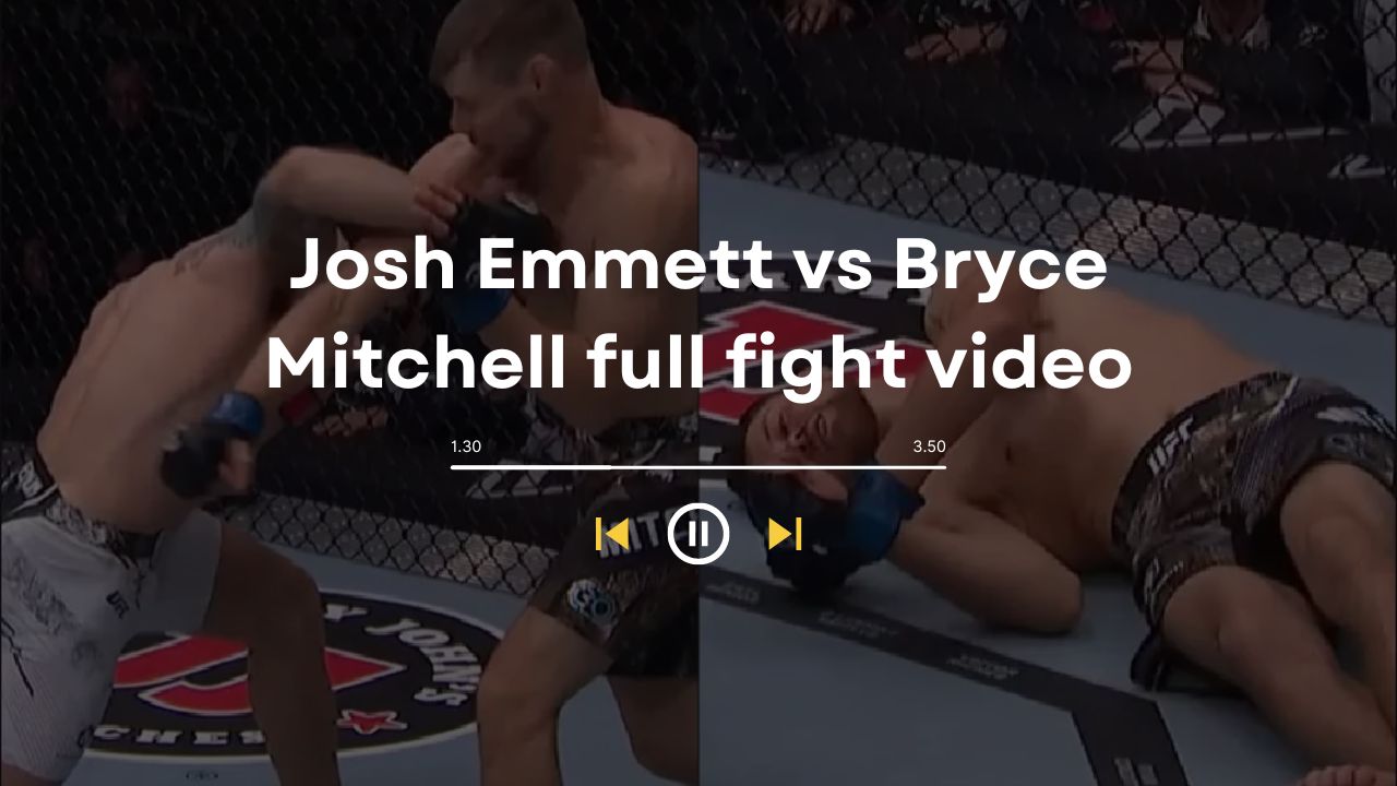 Full Watch Josh Emmett Vs Bryce Mitchell Full Fight Video