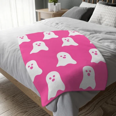 pink ghost blanket