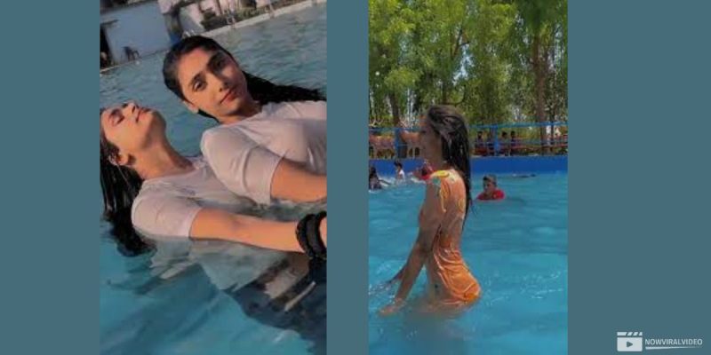 What is aina asif swimming video