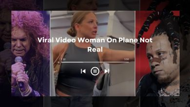 Watch Viral Video Woman On Plane Not Real
