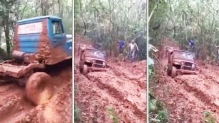 Chain Breaks Pulling Jeep Full Video