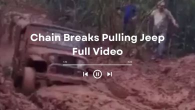 Chain Breaks Pulling Jeep Full Video: Accident Details